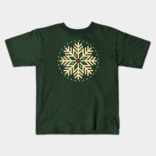 Frosty, Fun Holiday Snowflake Kids T-Shirt